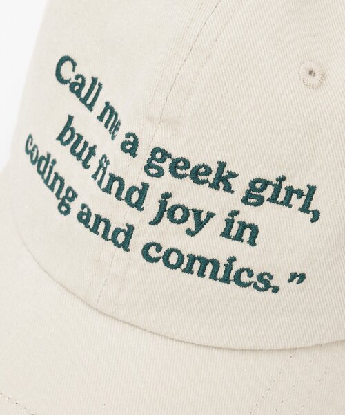 HELLO.SANFRANCISCO（ハローサンフランシスコ）の「★【HELLO.SANFRANCISCO/ハローサンフランシスコ】メッセージロゴ刺繍リボンキャップ（ハット・レディース・ブルー/ピンク/レッド/アイボリー・ONE SIZE）」の6枚目の写真