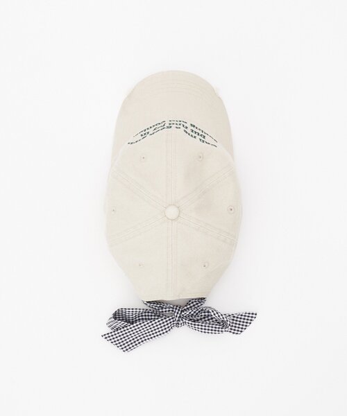 HELLO.SANFRANCISCO（ハローサンフランシスコ）の「★【HELLO.SANFRANCISCO/ハローサンフランシスコ】メッセージロゴ刺繍リボンキャップ（ハット・レディース・ブルー/ピンク/レッド/アイボリー・ONE SIZE）」の11枚目の写真