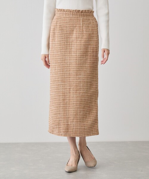 Jayro（ジャイロ）の「ファンシーモールツィードナロースカート（スカート・レディース・キャメル/ブラック系その他/ブルー系その他2・M）」の3枚目の写真