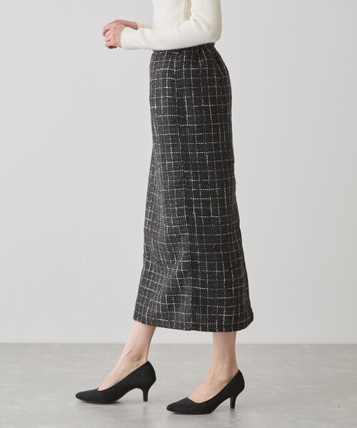 Jayro（ジャイロ）の「ファンシーモールツィードナロースカート（スカート・レディース・キャメル/ブラック系その他/ブルー系その他2・M）」の5枚目の写真