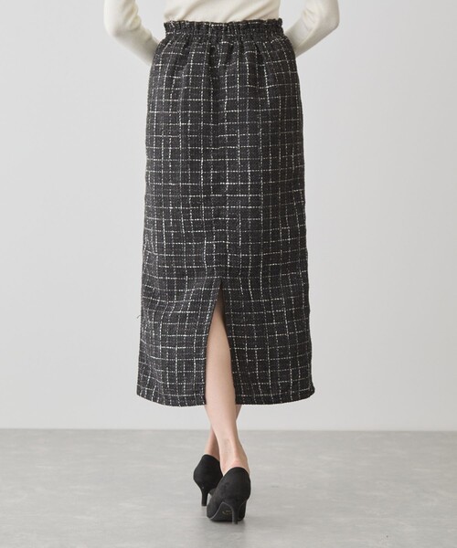 Jayro（ジャイロ）の「ファンシーモールツィードナロースカート（スカート・レディース・キャメル/ブラック系その他/ブルー系その他2・M）」の6枚目の写真