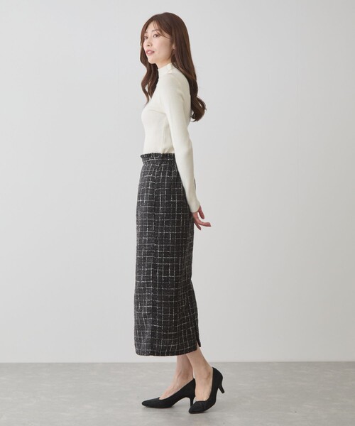 Jayro（ジャイロ）の「ファンシーモールツィードナロースカート（スカート・レディース・キャメル/ブラック系その他/ブルー系その他2・M）」の8枚目の写真