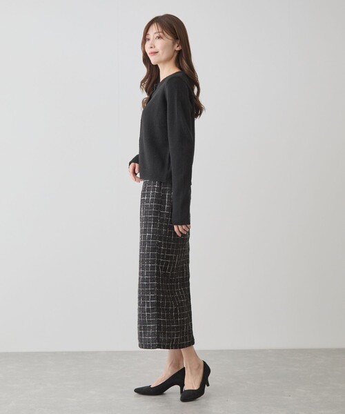 Jayro（ジャイロ）の「ファンシーモールツィードナロースカート（スカート・レディース・キャメル/ブラック系その他/ブルー系その他2・M）」の11枚目の写真