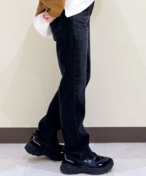 SOMETHING(サムシング)の「SOMETHING(サムシング)【レディース】「BODYFIRE」ストレートパンツ(その他パンツ・レディース・ブラック・26inch/27inch/28inch/30inch/31inch)」の11枚目の写真