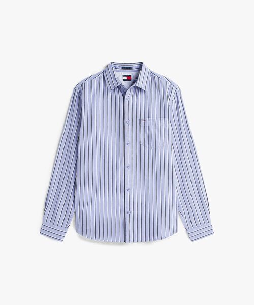 tommy jeans（トミー ジーンズ）の「リラックスストライプツイルシャツ（シャツ/ブラウス・メンズ・レッド/マルチ・X-LARGE/LARGE/MEDIUM/SMALL）」の6枚目の写真