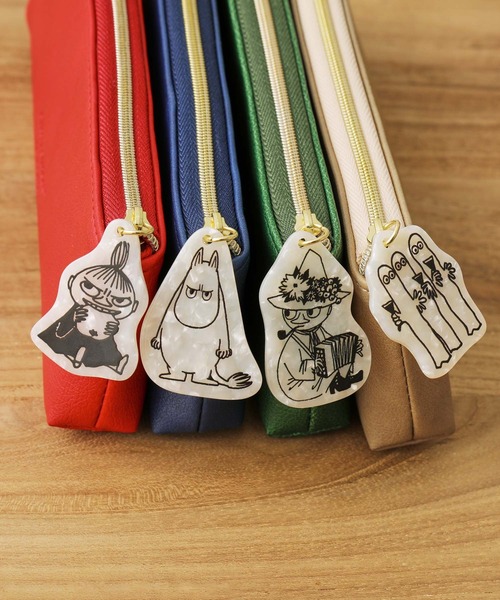 MOOMIN（ムーミン）の「MOOMIN ムーミン ペンケース フラットポーチ スクエア 筆箱（ステーショナリー・レディース・ブルー/ベージュ/グリーン/レッド・FREE）」の8枚目の写真