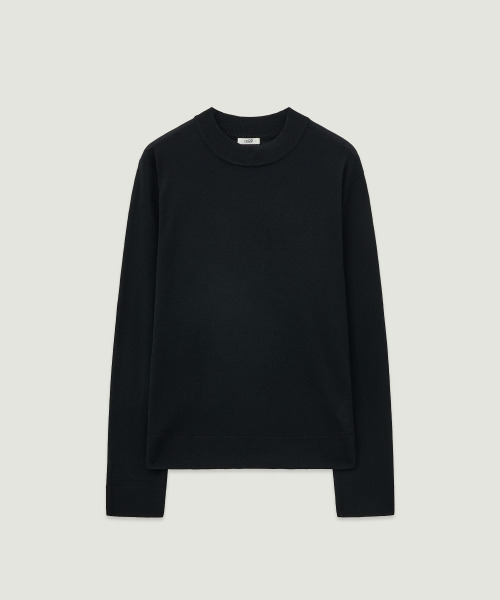 LMOOD(エルムード)の「ベルリンウールモックネックプルオーバーニット (2カラー)(ニット/セーター・メンズ・ブラック/ブラウン・44/46/48)」の3枚目の写真