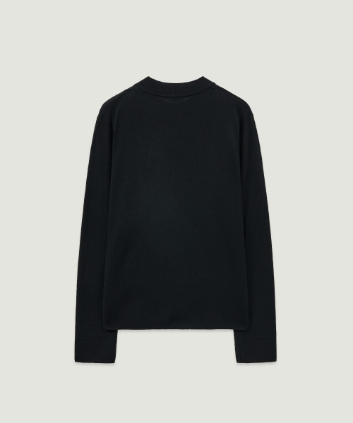 LMOOD(エルムード)の「ベルリンウールモックネックプルオーバーニット (2カラー)(ニット/セーター・メンズ・ブラック/ブラウン・44/46/48)」の4枚目の写真
