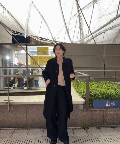 LMOOD(エルムード)の「ベルリンウールモックネックプルオーバーニット (2カラー)(ニット/セーター・メンズ・ブラック/ブラウン・44/46/48)」の7枚目の写真