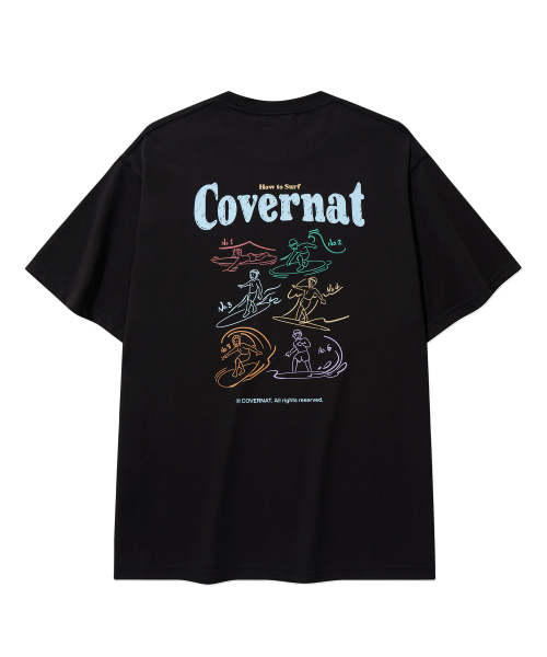 COVERNAT(カバーナット)の「クールコットンサーフィングモーショングラフィックTシャツ New Black(Tシャツ/カットソー・レディース・その他・SMALL/MEDIUM/LARGE/X-LARGE/XX-LARGE/X-SMALL)」の1枚目の写真