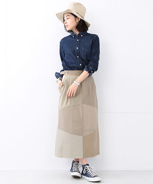 BEAMS BOY（ビームスボーイ）の「BEAMS BOY / デニム ボタンダウンシャツ（シャツ/ブラウス・レディース・ブルー/インディゴブルー・ONE SIZE）」の7枚目の写真