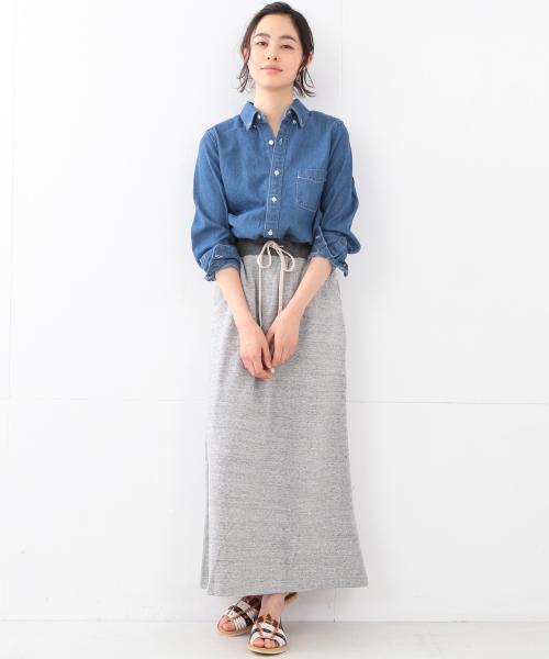 BEAMS BOY（ビームスボーイ）の「BEAMS BOY / デニム ボタンダウンシャツ（シャツ/ブラウス・レディース・ブルー/インディゴブルー・ONE SIZE）」の11枚目の写真