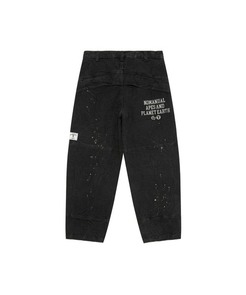 AAPE BY A BATHING APE（エーエイプバイアベイシングエイプ）の「AAPE X NOMANUAL DENIM PANTS（デニムパンツ・メンズ・ブラック・MEDIUM/LARGE/X-LARGE）」の9枚目の写真