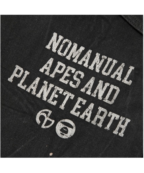 AAPE BY A BATHING APE（エーエイプバイアベイシングエイプ）の「AAPE X NOMANUAL DENIM PANTS（デニムパンツ・メンズ・ブラック・MEDIUM/LARGE/X-LARGE）」の4枚目の写真