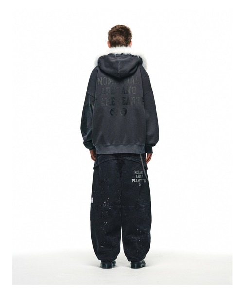AAPE BY A BATHING APE（エーエイプバイアベイシングエイプ）の「AAPE X NOMANUAL DENIM PANTS（デニムパンツ・メンズ・ブラック・MEDIUM/LARGE/X-LARGE）」の6枚目の写真