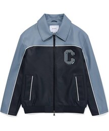 COVERNAT（カバーナット）の「Cロゴレーシングレザージャケットネイビー（ライダースジャケット）」