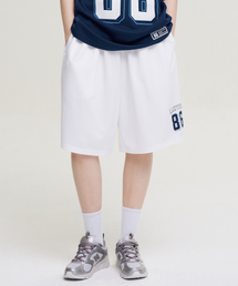 LAZYBEE（レイジービー）の「ジャイアントフィットジャージバミューダショートパンツWパンツホワイト（その他パンツ）」