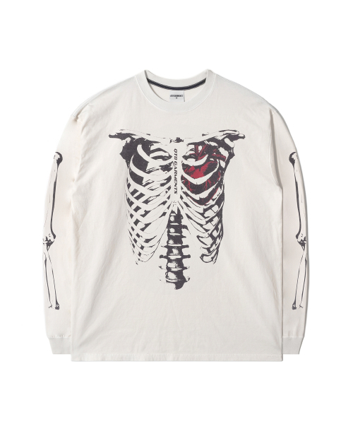QT8 GARMENTS(キューティーエイトガーメント)の「RG Bones EC Washed Long Sleeve (Ecru)(Tシャツ/カットソー・レディース・その他・MEDIUM/LARGE/X-LARGE)」の3枚目の写真