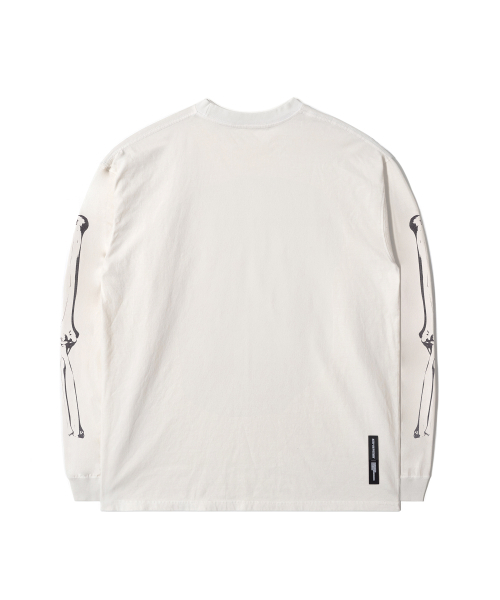 QT8 GARMENTS(キューティーエイトガーメント)の「RG Bones EC Washed Long Sleeve (Ecru)(Tシャツ/カットソー・レディース・その他・MEDIUM/LARGE/X-LARGE)」の4枚目の写真