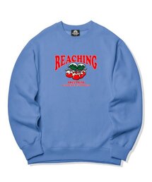 スノウイチェリーグラフィック クルーネック - ブルー
