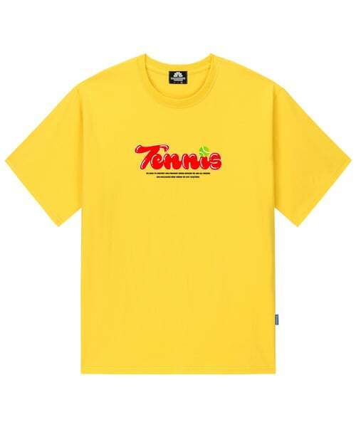 TRIPSHION(トリップション)の「TENNIS LOGO Tシャツ - イエロー(Tシャツ/カットソー・メンズ・その他・LARGE/MEDIUM/X-LARGE)」の1枚目の写真