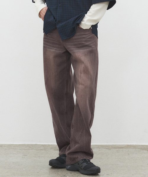 DECET(デケト)の「Mid Rise Wide Jeans DCPT027CRBrown(デニムパンツ・レディース・その他・26/28/30/32/34)」の5枚目の写真