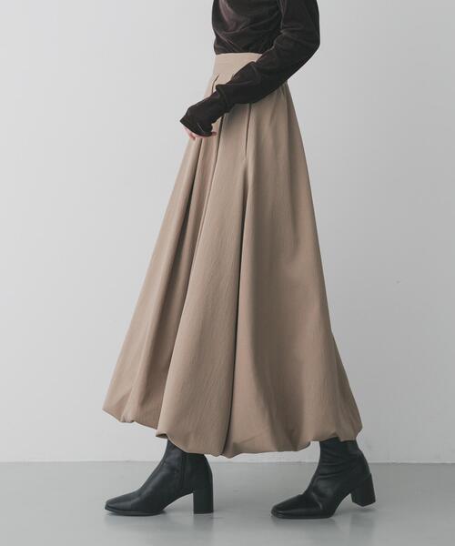 SENSE OF PLACE by URBAN RESEARCH（センスオブプレイスバイアーバンリサーチ）の「【累計販売点数4.3万点突破】バルーンスカート/オフィスカジュアル/通勤/オールシーズン/オケージョン/セレモニー（スカート・レディース・ブラック/オフホワイト/ベージュ・SMALL/LARGE/MEDIUM）」の3枚目の写真