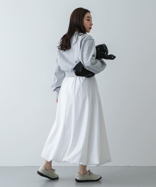 SENSE OF PLACE by URBAN RESEARCH（センスオブプレイスバイアーバンリサーチ）の「バルーンスカート（スカート・レディース・ブラック/オフホワイト/ベージュ/チャコールグレー・SMALL/LARGE/MEDIUM）」の10枚目の写真