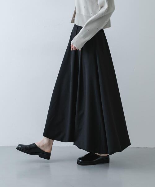 SENSE OF PLACE by URBAN RESEARCH（センスオブプレイスバイアーバンリサーチ）の「バルーンスカート（スカート・レディース・ブラック/オフホワイト/ベージュ/チャコールグレー・SMALL/LARGE/MEDIUM）」の13枚目の写真
