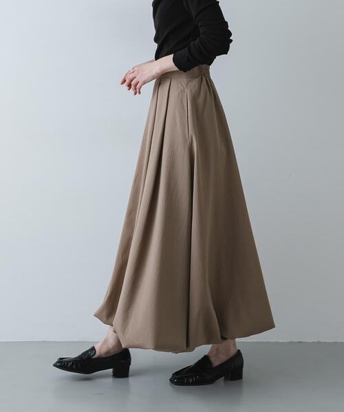 SENSE OF PLACE by URBAN RESEARCH（センスオブプレイスバイアーバンリサーチ）の「バルーンスカート（スカート・レディース・ブラック/オフホワイト/ベージュ/チャコールグレー・SMALL/LARGE/MEDIUM）」の22枚目の写真