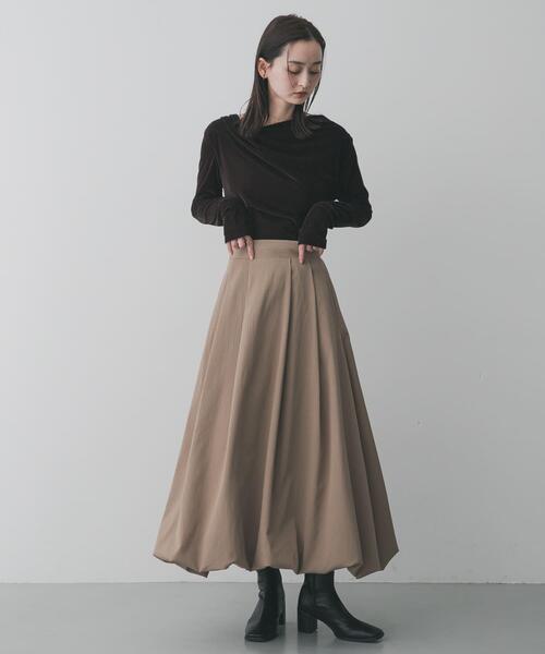 SENSE OF PLACE by URBAN RESEARCH（センスオブプレイスバイアーバンリサーチ）の「【累計販売点数4.3万点突破】バルーンスカート/オフィスカジュアル/通勤/オールシーズン/オケージョン/セレモニー（スカート・レディース・ブラック/オフホワイト/ベージュ・SMALL/LARGE/MEDIUM）」の13枚目の写真