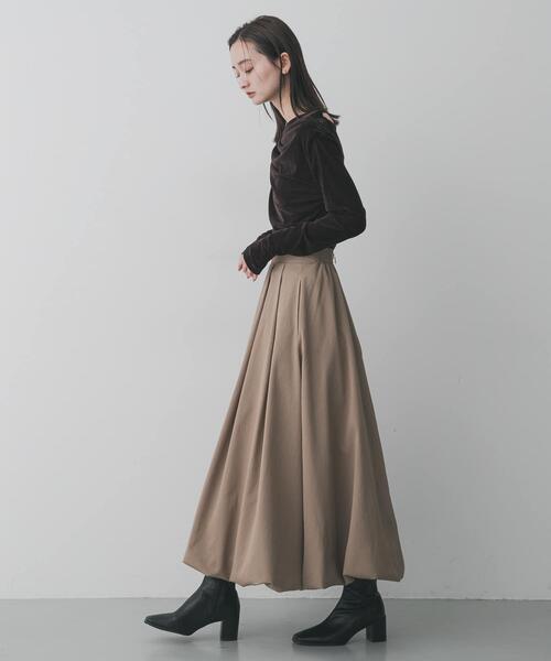SENSE OF PLACE by URBAN RESEARCH（センスオブプレイスバイアーバンリサーチ）の「【累計販売点数4.3万点突破】バルーンスカート/オフィスカジュアル/通勤/オールシーズン/オケージョン/セレモニー（スカート・レディース・ブラック/オフホワイト/ベージュ・SMALL/LARGE/MEDIUM）」の4枚目の写真