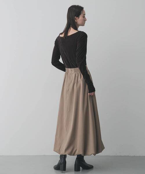 SENSE OF PLACE by URBAN RESEARCH（センスオブプレイスバイアーバンリサーチ）の「【累計販売点数4.3万点突破】バルーンスカート/オフィスカジュアル/通勤/オールシーズン/オケージョン/セレモニー（スカート・レディース・ブラック/オフホワイト/ベージュ・SMALL/LARGE/MEDIUM）」の5枚目の写真