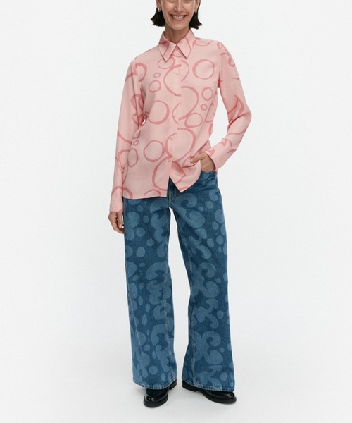 marimekko(マリメッコ)の「【一部店舗・オンラインストア限定】Vivahde Keidas / Shirt(シャツ/ブラウス・レディース・ライトピンク・38/34/36)」の1枚目の写真