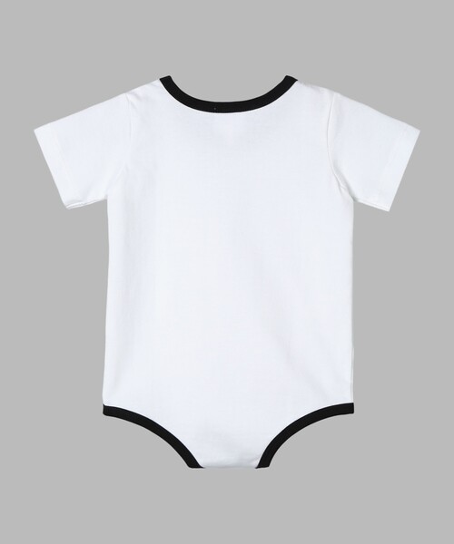 agnes b.(アニエスベー)の「ベビー ロゴ コットン 半袖 ボディスーツ 2枚組(ロンパース・キッズ・ブラック・6MONTH/1YEAR)」の5枚目の写真