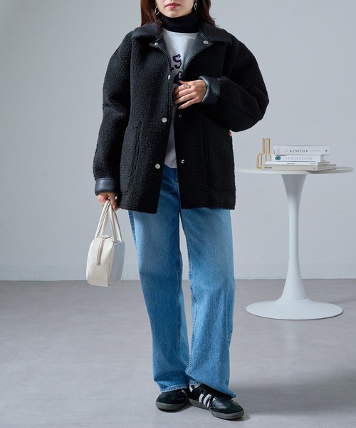 その他 unibo セール】【UNIVERSAL OVERALL】U2532473 REVERSIBLE HALF COAT