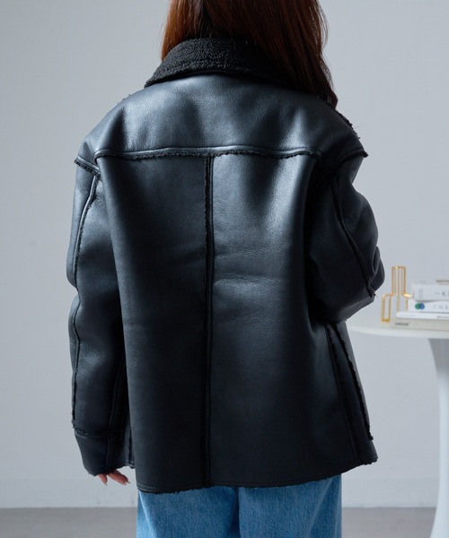 セール】【UNIVERSAL OVERALL】U2532473 REVERSIBLE HALF COAT