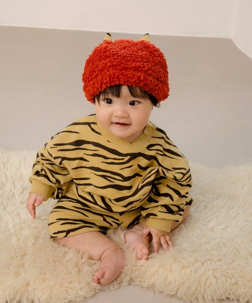 MAKE YOUR DAY（メイクユアデイ）の「おにのパンツ（スウェットパンツ・キッズ・マスタード・70-80cm/90-100cm/110-120cm）」の3枚目の写真