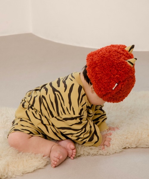 MAKE YOUR DAY（メイクユアデイ）の「おにのパンツ（スウェットパンツ・キッズ・マスタード・70-80cm/90-100cm/110-120cm）」の5枚目の写真