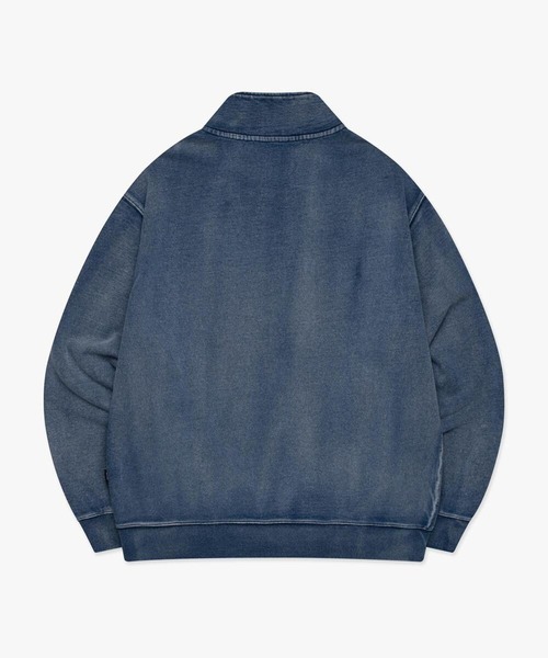 LMCの「【UNISEX】LMC／QUARTERハーフジップ（スウェット・レディース・インディゴブルー/グレー/ブラック・MEDIUM/SMALL）」の8枚目の写真