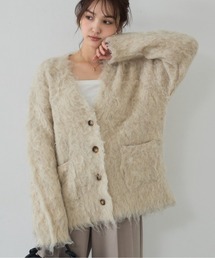 フェザーニットカーディガン abahouse mavie カーディガン abahouse