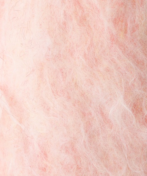 abahouse mavie（アバハウスマヴィ）の「【スタッフ人気No1】シャギー起毛カーディガン/ニット/冬服/春アウター/軽量/ガーリー/ふわふわ（カーディガン/ボレロ・レディース・グレー/ベージュ/ピンク・フリー）」の16枚目の写真