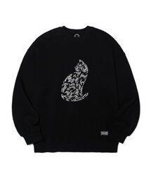 [起毛] EVレオパードキャットオーバーサイズスウェット