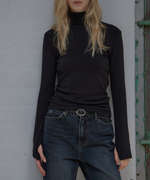 ラインフィンガーポロTシャツ_black