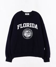 BSMT（ベースメントアーカイブ）の「Overfit Florida Sweatshirt Navy（スウェット）」