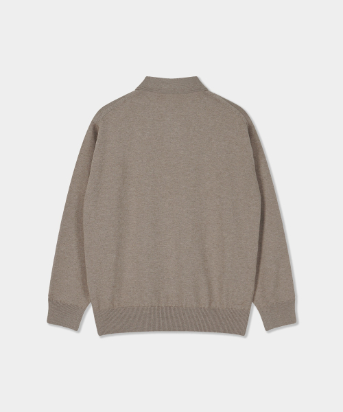 BIRBANTE(ビルバンテ)の「ソフトウォッシャブルラインカラーニット - ベージュ(ニット/セーター・メンズ・ベージュ・SMALL/MEDIUM/LARGE/X-LARGE)」の2枚目の写真