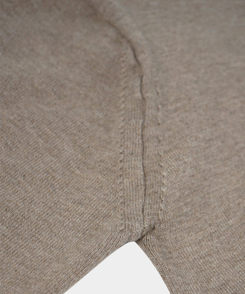 BIRBANTE(ビルバンテ)の「ソフトウォッシャブルラインカラーニット - ベージュ(ニット/セーター・メンズ・ベージュ・SMALL/MEDIUM/LARGE/X-LARGE)」の5枚目の写真