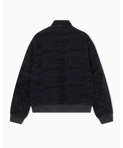 ARMANI EXCHANGE(アルマーニエクスチェンジ)の「【A|X アルマーニ エクスチェンジ】オールオーバーカモフラージュジャカードデニム ボンバージャケット(ブルゾン・メンズ・ブラック・MEDIUM/SMALL/X-SMALL/LARGE/X-LARGE)」の3枚目の写真