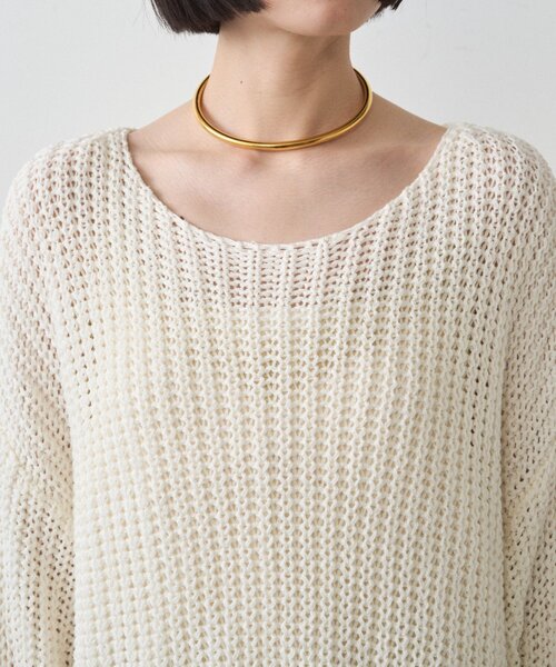 LOUNGEDRESS（ラウンジドレス）の「オーバーニット（ニット/セーター・レディース・ネイビー/アイボリー/ベージュ・FREE）」の8枚目の写真