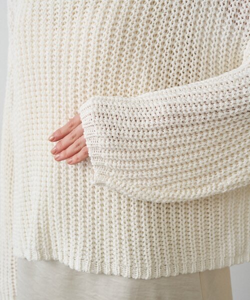 LOUNGEDRESS（ラウンジドレス）の「オーバーニット（ニット/セーター・レディース・ネイビー/アイボリー/ベージュ・FREE）」の9枚目の写真